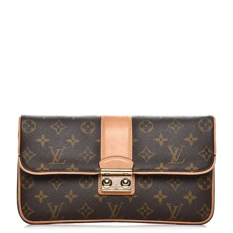 LOUIS VUITTON Monogram Slim Clutch Sofia 